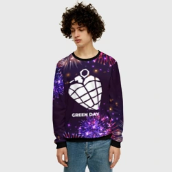 Мужской свитшот 3D Праздничный Green Day - фото 2