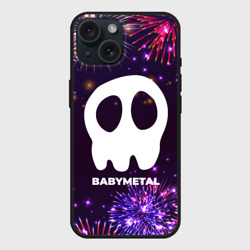 Чехол силиконовый для Apple iPhone 15 матовый Праздничный Babymetal
