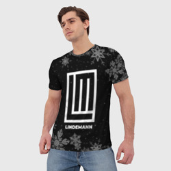 Мужская футболка 3D Снежный Lindemann - фото 2