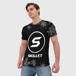 Мужская футболка 3D Снежный Skillet - фото 2