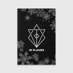 Обложка для паспорта матовая кожа Снежный In Flames