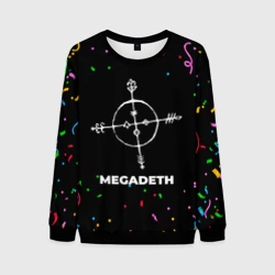Мужской свитшот 3D Megadeth конфети