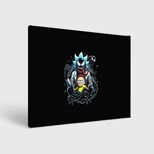 Холст прямоугольный Morty and Rick - we are Venom