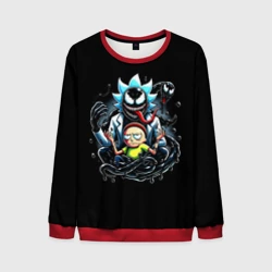 Мужской свитшот 3D Morty and Rick - we are Venom