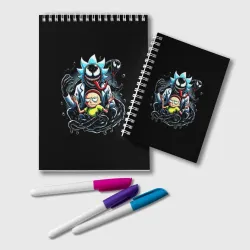 Блокнот Morty and Rick - we are Venom