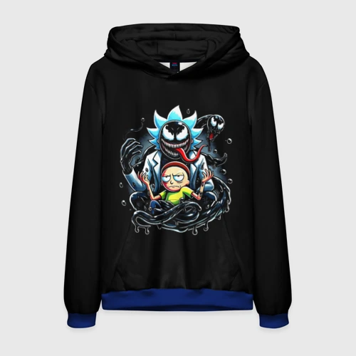 Мужская толстовка 3D Morty and Rick - we are Venom