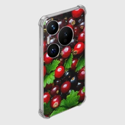 Чехол для Huawei Pura 70 Pro Зеленая черная смородина - фото 2