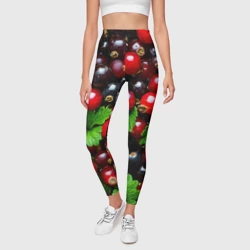 Леггинсы 3D Зеленая черная смородина - фото 2