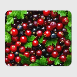 Прямоугольный коврик для мышки Зеленая черная смородина