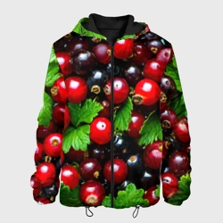Мужская куртка 3D Зеленая черная смородина