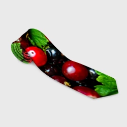 Галстук 3D Зеленая черная смородина