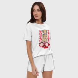 Женская пижама с шортиками хлопок Моя Геройская академия Химико  - фото 2
