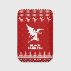 Картхолдер Magsafe магнитный Новогодний Black Sabbath с оленями