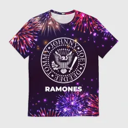 Мужская футболка 3D Праздничный Ramones