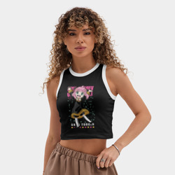 Женская укороченная майка-топ хлопок Семья шпиона Анна - фото 2