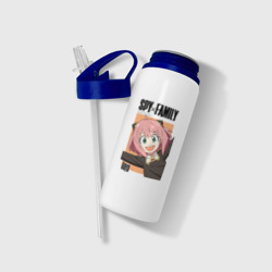 Бутылка для воды с трубочкой Семья шпиона Anya - фото 2
