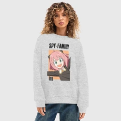 Женский свитшот oversize без начеса хлопок Семья шпиона Anya - фото 2