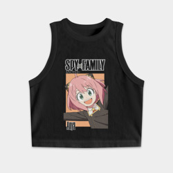 Женская укороченная майка-топ хлопок Семья шпиона Anya