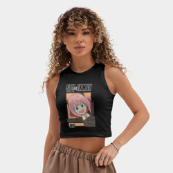 Женская укороченная майка-топ хлопок Семья шпиона Anya - фото 2