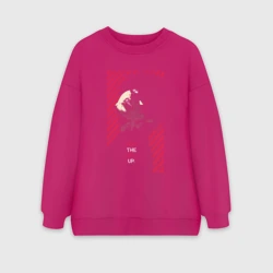 Женский свитшот oversize без начеса хлопок Синяя тюрьма Блю Лок Йоичи Исаги