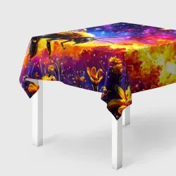 Скатерть 3D Пчелка в космосе