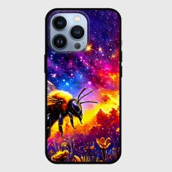 Чехол для iPhone 13 Pro Пчелка в космосе