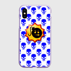 Чехол для iPhone XS Max матовый Serious Sam skull pattern