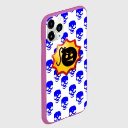 Чехол для iPhone 11 Pro матовый Serious Sam skull pattern - фото 2