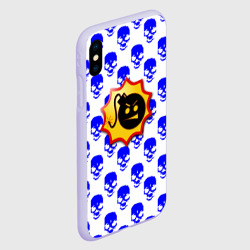 Чехол для iPhone XS Max матовый Serious Sam skull pattern - фото 2