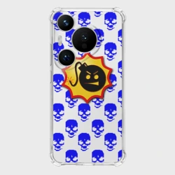 Чехол для Huawei Pura 70 Serious Sam skull pattern