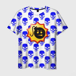 Мужская футболка 3D Serious Sam skull pattern