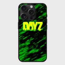 Чехол силиконовый для Apple iPhone 15 Pro матовый Dayz кислотное лого краски