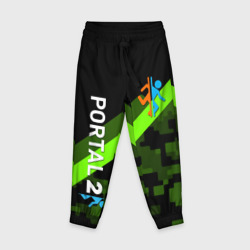 Детские брюки 3D Portal camo steel geometry