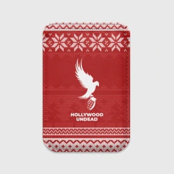 Картхолдер Magsafe магнитный Новогодний Hollywood Undead