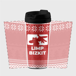 Термокружка-непроливайка Новогодний Limp Bizkit - фото 2