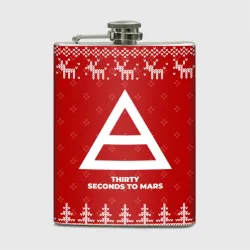 Фляга Новогодний Thirty Seconds to Mars с оленями
