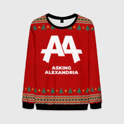 Мужской свитшот 3D Asking Alexandria new year