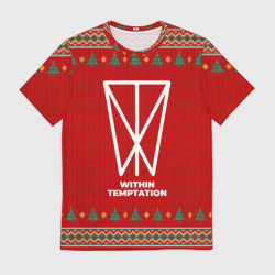 Мужская футболка 3D Within Temptation new year