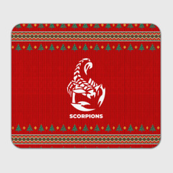 Прямоугольный коврик для мышки Scorpions new year