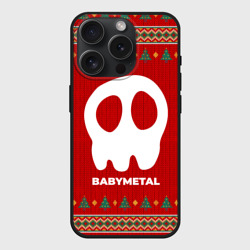 Чехол силиконовый для Apple iPhone 15 Pro матовый Babymetal new year
