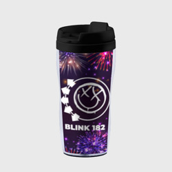 Термокружка-непроливайка Праздничный Blink 182