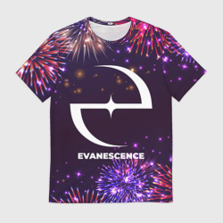 Мужская футболка 3D Праздничный Evanescence