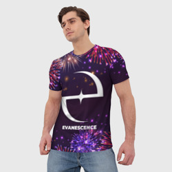 Мужская футболка 3D Праздничный Evanescence - фото 2