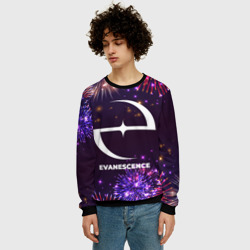 Мужской свитшот 3D Праздничный Evanescence - фото 2