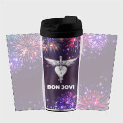 Термокружка-непроливайка Праздничный Bon Jovi - фото 2