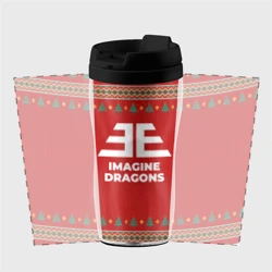 Термокружка-непроливайка Imagine Dragons new year - фото 2
