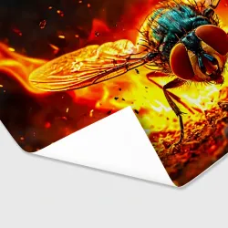 Бумага для упаковки 3D Муха в огне - фото 2