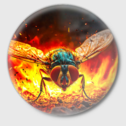 Значок Муха в огне