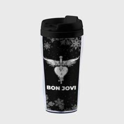 Термокружка-непроливайка Снежный Bon Jovi