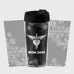 Термокружка-непроливайка Снежный Bon Jovi - фото 2